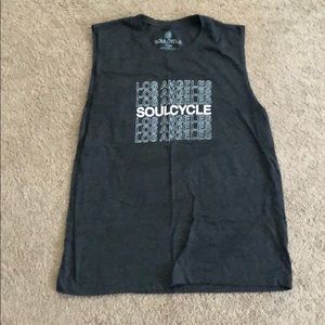 SoulCycle Los Angeles gray muscle tank sz L